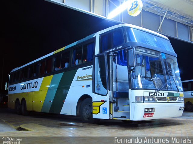 Empresa Gontijo de Transportes 15820 na cidade de Perdões, Minas Gerais, Brasil, por Fernando Antunes. ID da foto: 757147.