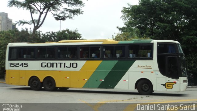 Empresa Gontijo de Transportes 15245 na cidade de São Paulo, São Paulo, Brasil, por Daniel Santos Sardi. ID da foto: 775181.