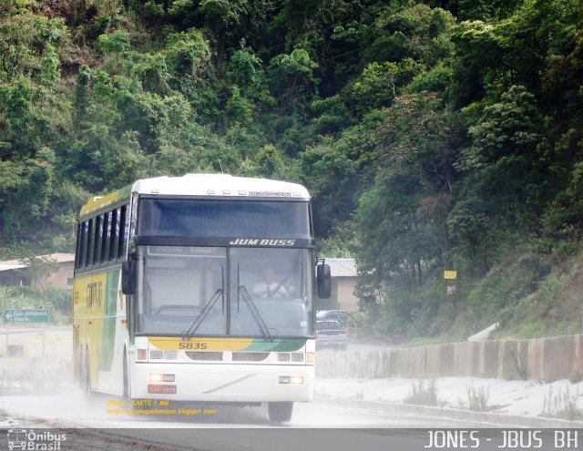 Empresa Gontijo de Transportes 5835 na cidade de Caeté, Minas Gerais, Brasil, por Jones Bh. Número da foto: #775423.