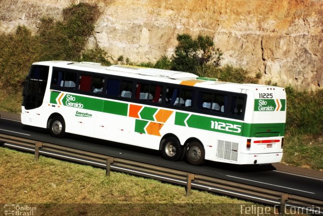 Cia. São Geraldo de Viação 11225 na cidade de Atibaia, São Paulo, Brasil, por Felipe Carvalho. Número da foto: #775907.