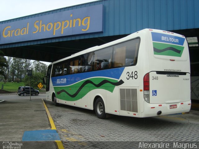 Bel-Tour Transportes e Turismo 348 na cidade de Resende, Rio de Janeiro, Brasil, por Alexandre  Magnus. Número da foto: #775250.