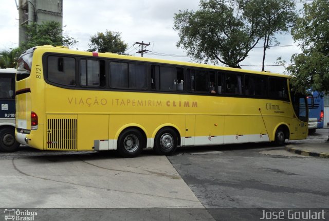 Viação Itapemirim 8121 na cidade de Rio de Janeiro, Rio de Janeiro, Brasil, por José Goulart. Número da foto: #777668.
