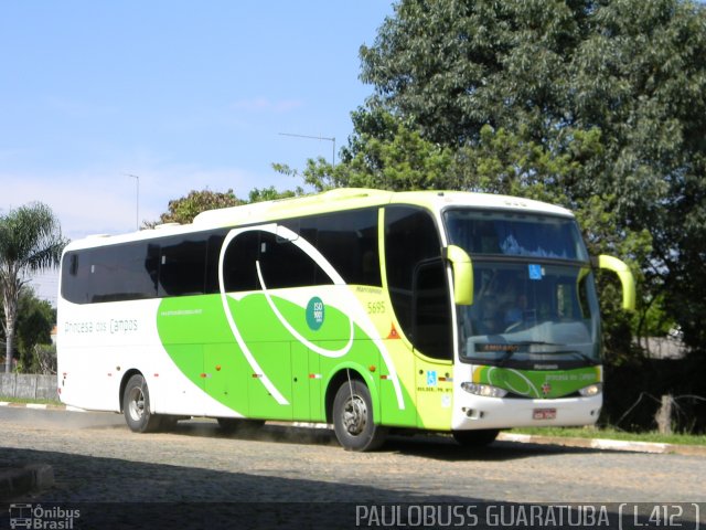 Expresso Princesa dos Campos 5695 na cidade de Tibagi, Paraná, Brasil, por Paulobuss  Guaratuba. ID da foto: 778395.