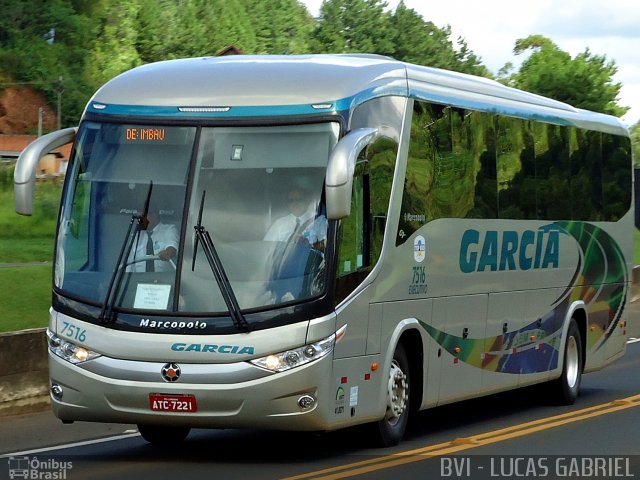 Viação Garcia 7516 na cidade de Imbaú, Paraná, Brasil, por Lucas Gabriel. Número da foto: #779559.