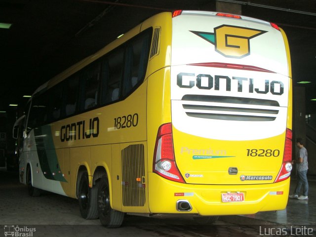 Empresa Gontijo de Transportes 18280 na cidade de Belo Horizonte, Minas Gerais, Brasil, por Lucas Leite. Número da foto: #780560.