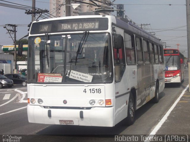 Himalaia Transportes > Ambiental Transportes Urbanos 4 1518 na cidade de São Paulo, São Paulo, Brasil, por Roberto Teixeira. ID da foto: 782536.