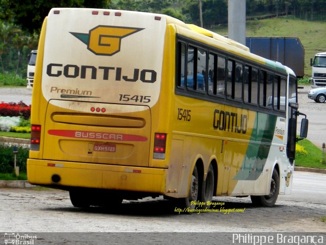 Empresa Gontijo de Transportes 15415 na cidade de João Monlevade, Minas Gerais, Brasil, por Philippe Almeida. ID da foto: 783059.