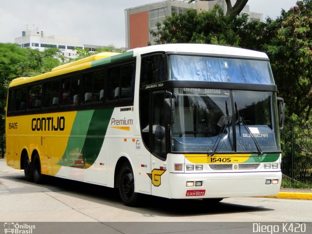 Empresa Gontijo de Transportes 15405 na cidade de São Paulo, São Paulo, Brasil, por Diego K420 . ID da foto: 781846.