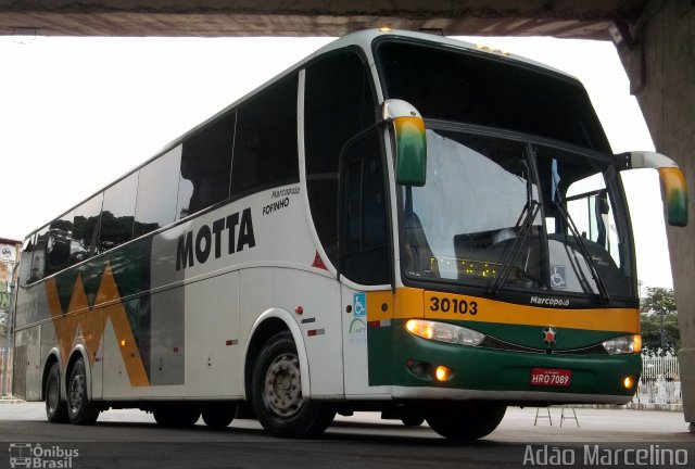 Viação Motta 30103 na cidade de Belo Horizonte, Minas Gerais, Brasil, por Adão Raimundo Marcelino. Número da foto: #784908.