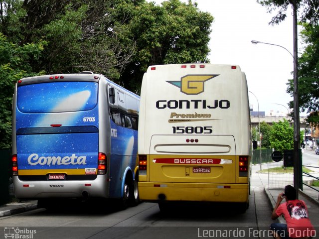 Empresa Gontijo de Transportes 15805 na cidade de São Paulo, São Paulo, Brasil, por Leonardo Ferreira Porto. ID da foto: 786685.