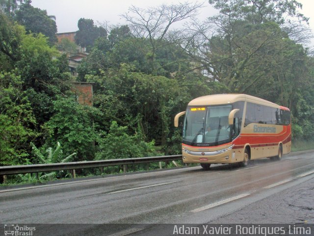 Auto Viação Goianésia 168003-8 na cidade de Cubatão, São Paulo, Brasil, por Adam Xavier Rodrigues Lima. Número da foto: #787577.