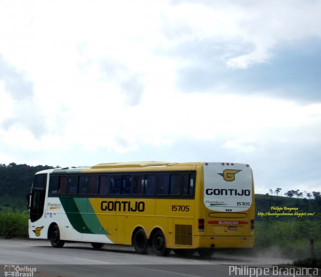 Empresa Gontijo de Transportes 15705 na cidade de João Monlevade, Minas Gerais, Brasil, por Philippe Almeida. ID da foto: 789738.