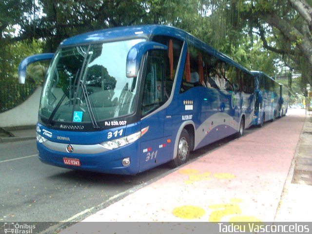 OnTime Transportadora Turística 311 na cidade de Rio de Janeiro, Rio de Janeiro, Brasil, por Tadeu Vasconcelos. Número da foto: #788396.