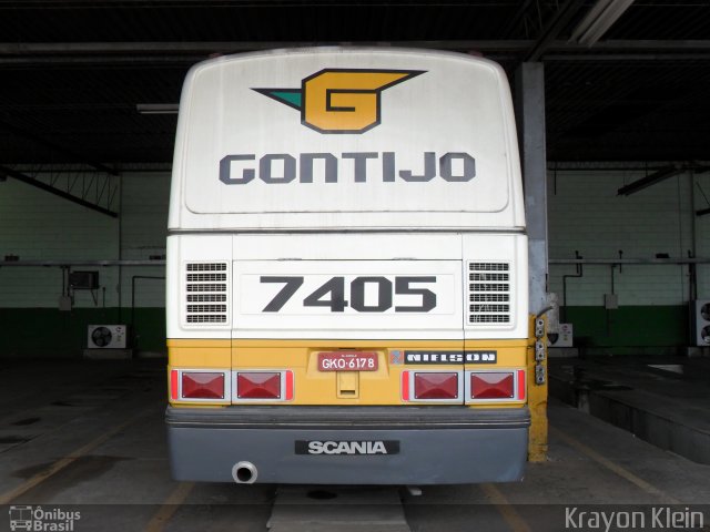 Empresa Gontijo de Transportes 7405 na cidade de Contagem, Minas Gerais, Brasil, por Krayon Klein. ID da foto: 788419.