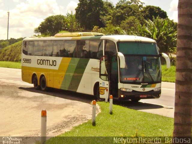 Empresa Gontijo de Transportes 5880 na cidade de Perdões, Minas Gerais, Brasil, por Nélyton Ricardo  Barbosa. ID da foto: 788909.