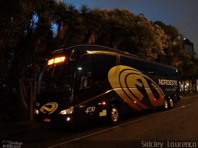 Expresso Nordeste 4730 na cidade de Curitiba, Paraná, Brasil, por Sidcley Lourenço. Número da foto: #792013.