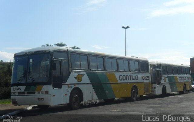 Empresa Gontijo de Transportes 10195 na cidade de Araxá, Minas Gerais, Brasil, por Lucas Borges . Número da foto: #790962.