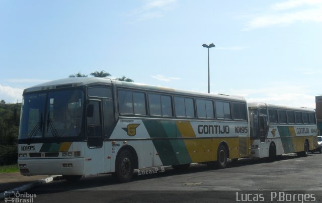 Empresa Gontijo de Transportes 10195 na cidade de Araxá, Minas Gerais, Brasil, por Lucas Borges . ID da foto: 790962.