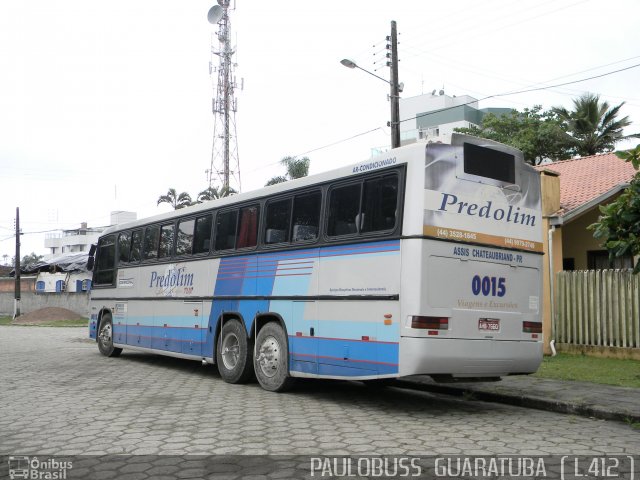 Predolim Transporte e Turismo 0015 na cidade de Guaratuba, Paraná, Brasil, por Paulobuss  Guaratuba. ID da foto: 790866.