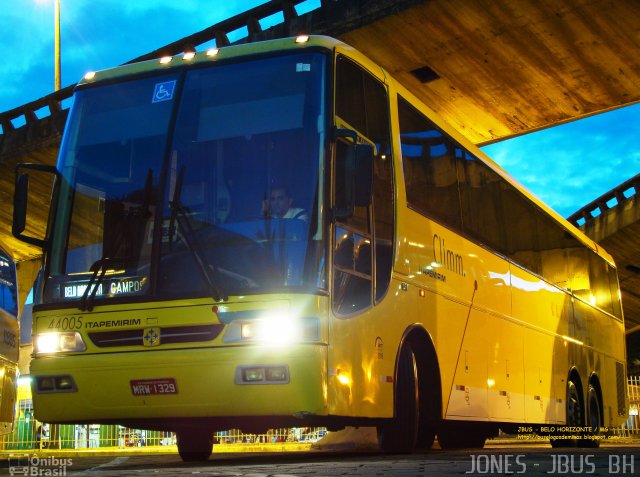Viação Itapemirim 44005 na cidade de Belo Horizonte, Minas Gerais, Brasil, por Jones Bh. Número da foto: #790696.
