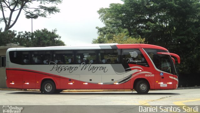 Empresa de Ônibus Pássaro Marron 5306 na cidade de São Paulo, São Paulo, Brasil, por Daniel Santos Sardi. Número da foto: #791655.