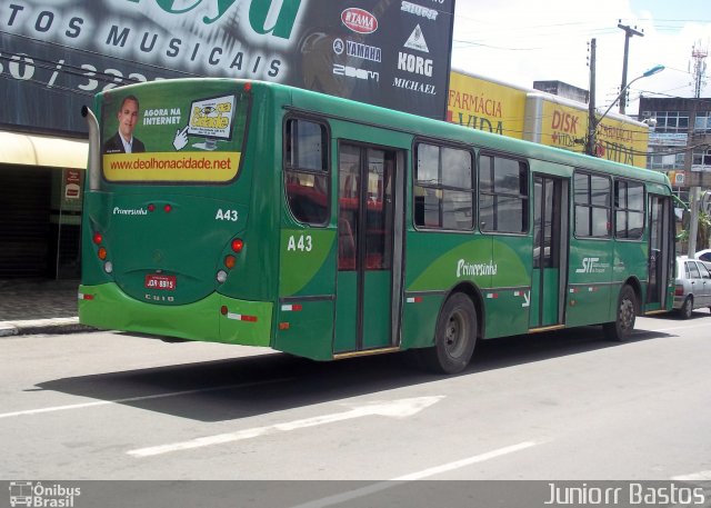 Viação Princesinha do Sertão A43 na cidade de Feira de Santana, Bahia, Brasil, por Juniorr Bastos. ID da foto: 791973.