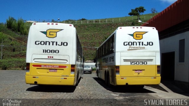 Empresa Gontijo de Transportes 11080 na cidade de João Monlevade, Minas Gerais, Brasil, por Symon Torres. ID da foto: 791498.