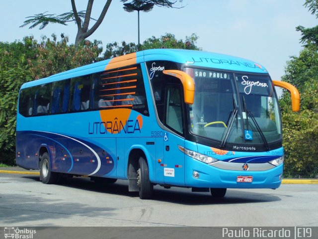 Litorânea Transportes Coletivos 5360 na cidade de São Paulo, São Paulo, Brasil, por Paulo Ricardo. Número da foto: #791993.
