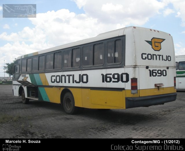 Empresa Gontijo de Transportes 1690 na cidade de Contagem, Minas Gerais, Brasil, por Marcelo H.  Souza. ID da foto: 794539.