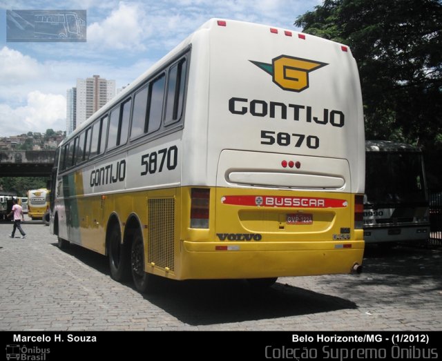 Empresa Gontijo de Transportes 5870 na cidade de Belo Horizonte, Minas Gerais, Brasil, por Marcelo H.  Souza. ID da foto: 794528.