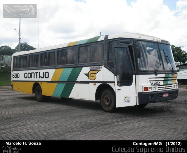 Empresa Gontijo de Transportes 1690 na cidade de Contagem, Minas Gerais, Brasil, por Marcelo H.  Souza. Número da foto: #794535.