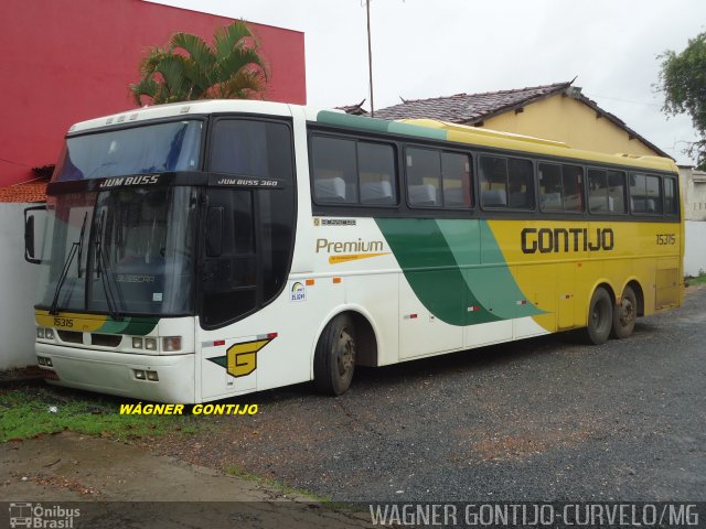 Empresa Gontijo de Transportes 15315 na cidade de Curvelo, Minas Gerais, Brasil, por Wagner Gontijo Várzea da Palma-mg. ID da foto: 795553.