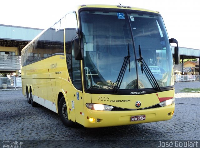 Viação Itapemirim 7005 na cidade de Campos dos Goytacazes, Rio de Janeiro, Brasil, por José Goulart. Número da foto: #796123.