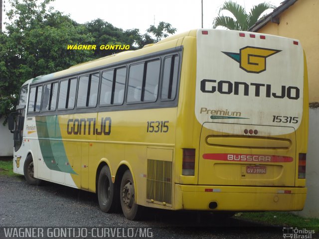 Empresa Gontijo de Transportes 15315 na cidade de Curvelo, Minas Gerais, Brasil, por Wagner Gontijo Várzea da Palma-mg. ID da foto: 795554.