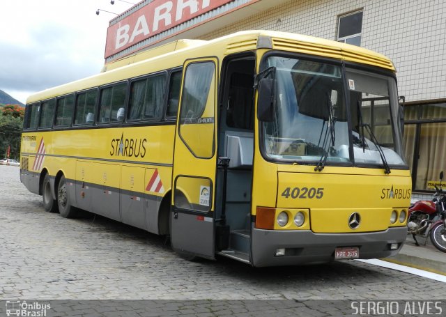 Viação Itapemirim 40205 na cidade de Manhuaçu, Minas Gerais, Brasil, por Sergio Alves. Número da foto: #794829.