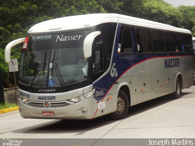 Viação Nasser 204115 na cidade de São Paulo, São Paulo, Brasil, por Joseph Martins. Número da foto: #759275.