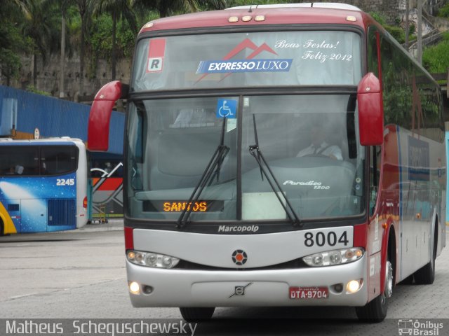 Expresso Luxo 8004 na cidade de Santos, São Paulo, Brasil, por Matheus  Scheguschewsky. Número da foto: #758564.