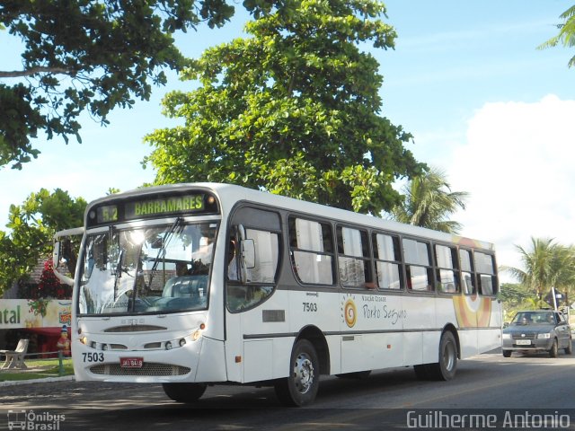 Viação Cidade Porto Seguro 7503 na cidade de Porto Seguro, Bahia, Brasil, por Guilherme Antonio. Número da foto: #758565.