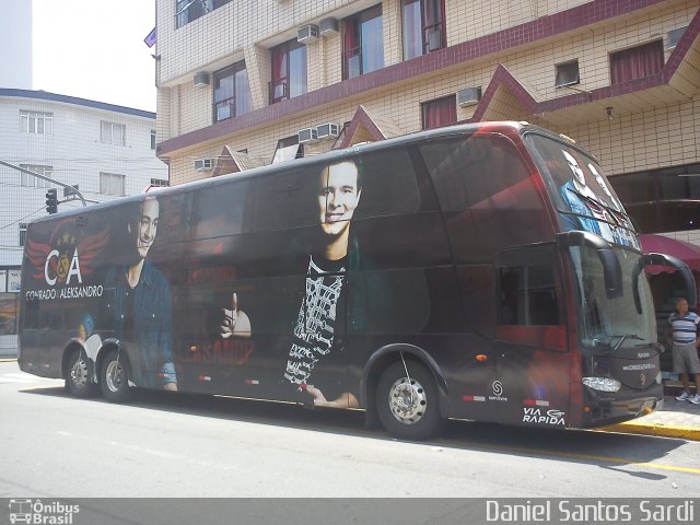 Via Rápida Transportes e Turismo FERNANDO E SOROCABA na cidade de Praia Grande, São Paulo, Brasil, por Daniel Santos Sardi. Número da foto: #798005.