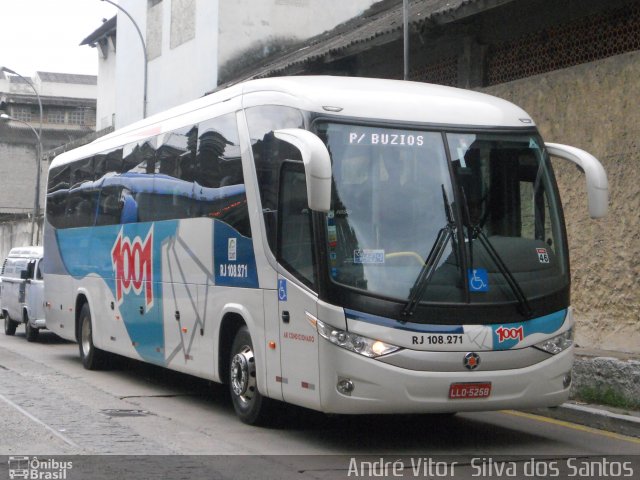 Auto Viação 1001 RJ 108.271 na cidade de Rio de Janeiro, Rio de Janeiro, Brasil, por André Vitor  Silva dos Santos. ID da foto: 797013.