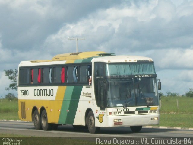 Empresa Gontijo de Transportes 15110 na cidade de Vitória da Conquista, Bahia, Brasil, por Rava Ogawa. ID da foto: 797878.