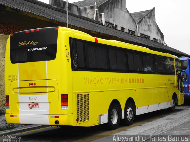 Viação Itapemirim 45217 na cidade de Rio de Janeiro, Rio de Janeiro, Brasil, por Alexsandro  Farias Barros. Número da foto: #797208.