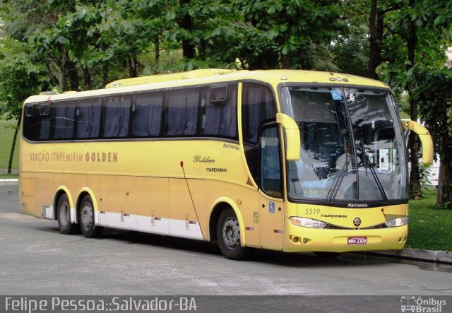 Viação Itapemirim 5519 na cidade de Salvador, Bahia, Brasil, por Felipe Pessoa de Albuquerque. Número da foto: #797619.