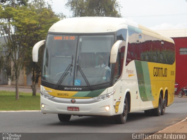 Empresa Gontijo de Transportes 18015 na cidade de Araxá, Minas Gerais, Brasil, por Guilherme Antonio. Número da foto: #799979.