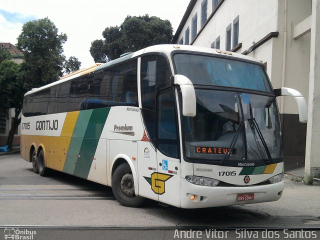 Empresa Gontijo de Transportes 17015 na cidade de Rio de Janeiro, Rio de Janeiro, Brasil, por André Vitor  Silva dos Santos. Número da foto: #800107.