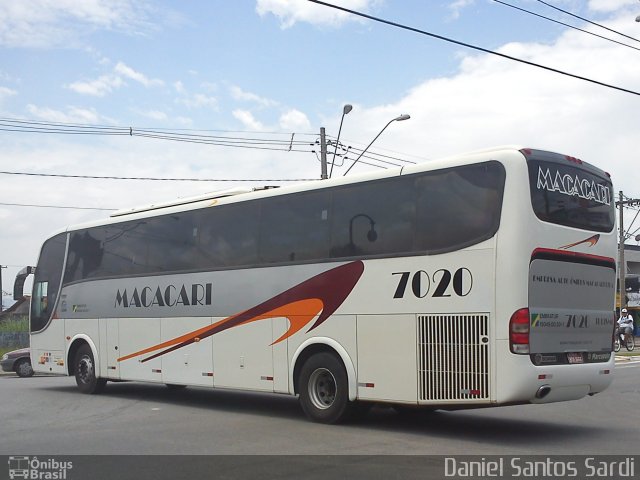 Auto Ônibus Macacari 7020 na cidade de Praia Grande, São Paulo, Brasil, por Daniel Santos Sardi. Número da foto: #799993.