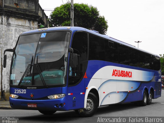 Viação Águia Branca 23520 na cidade de Rio de Janeiro, Rio de Janeiro, Brasil, por Alexsandro  Farias Barros. Número da foto: #801087.