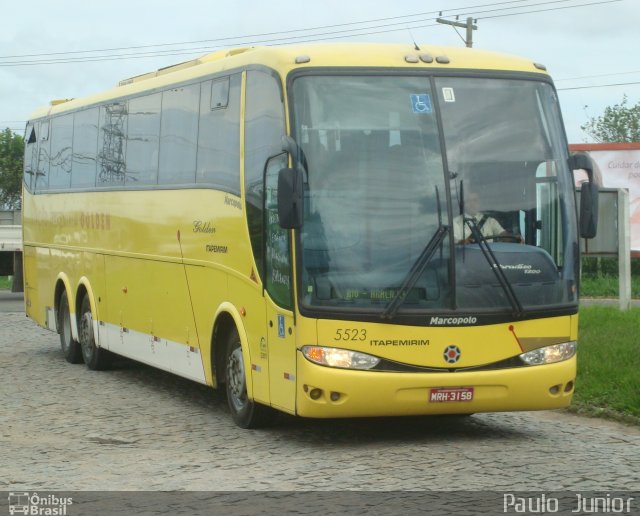 Viação Itapemirim 5523 na cidade de Campos dos Goytacazes, Rio de Janeiro, Brasil, por Paulo  Junior. Número da foto: #802014.
