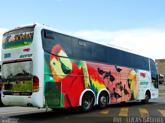 Eucatur - Empresa União Cascavel de Transportes e Turismo 3809 na cidade de Imbaú, Paraná, Brasil, por Lucas Gabriel. Número da foto: #801870.