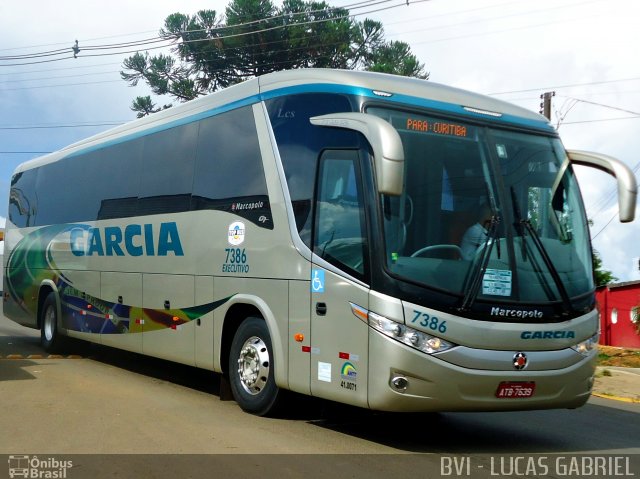 Viação Garcia 7386 na cidade de Imbaú, Paraná, Brasil, por Lucas Gabriel. Número da foto: #801878.